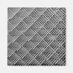 Stahlgitter-Industriemaschinenmuster Magnet