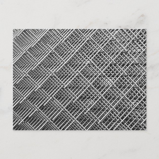 Stahlgitter-Industriemaschinenmuster Postkarte (Vorderseite)