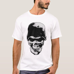 stahlhelm Schädel T-Shirt