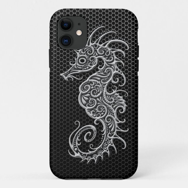 Stahlmaschen-Seepferd Case-Mate iPhone Hülle (Rückseite)