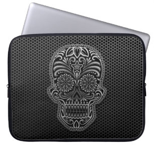 Stahlmaschen-Zuckerschädel Laptopschutzhülle