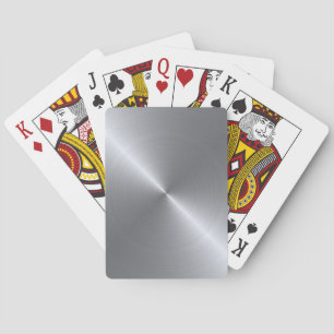 Stahlpolierter metallischer Look Spielkarten