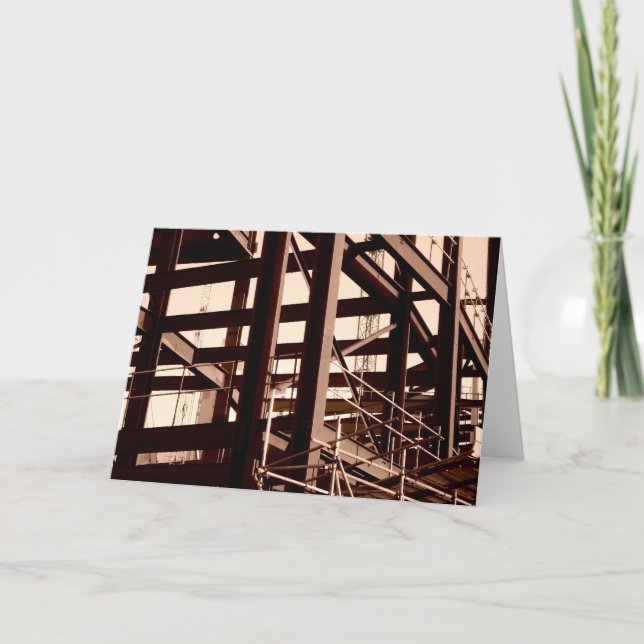 Stahlrahmenkonstruktion Karte (Vorderseite)