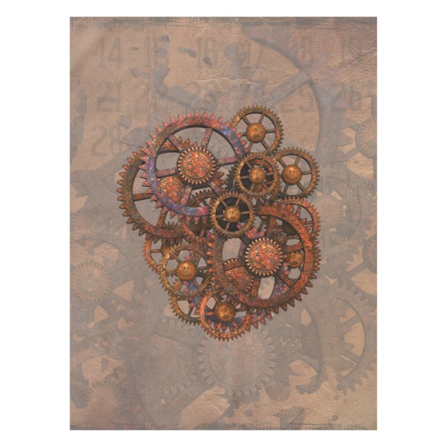 Stahlstämme mit Schatten Tischdecke (Vorderseite)