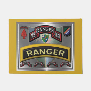 Stahltyp Rahmengestaltung 75. Ranger-Regiment Fußmatte