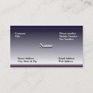 StahlVisitenkarte Visitenkarte