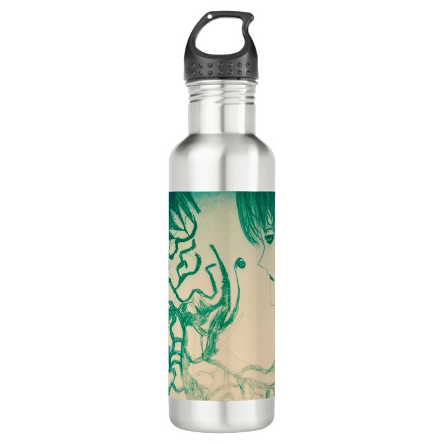 Stahlwasserflasche Edelstahlflasche (Vorderseite)