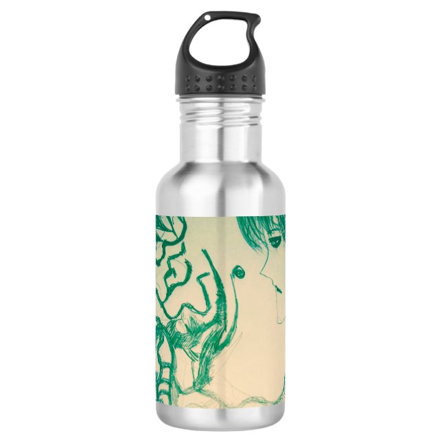 Stahlwasserflasche Edelstahlflasche (Vorderseite)