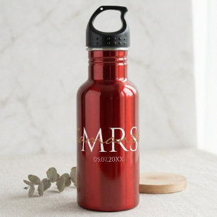 Stahlwasserflasche Hochzeiten Mrs Edelstahlflasche