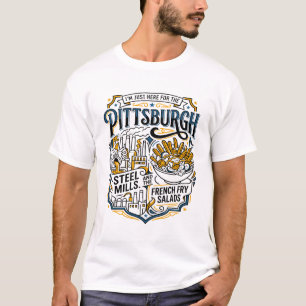 Stahlwerke Pittsburgh und französische Frittatensa T-Shirt