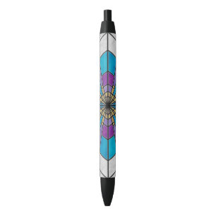 Stain Glass Ray Blau und Lila Kugelschreiber
