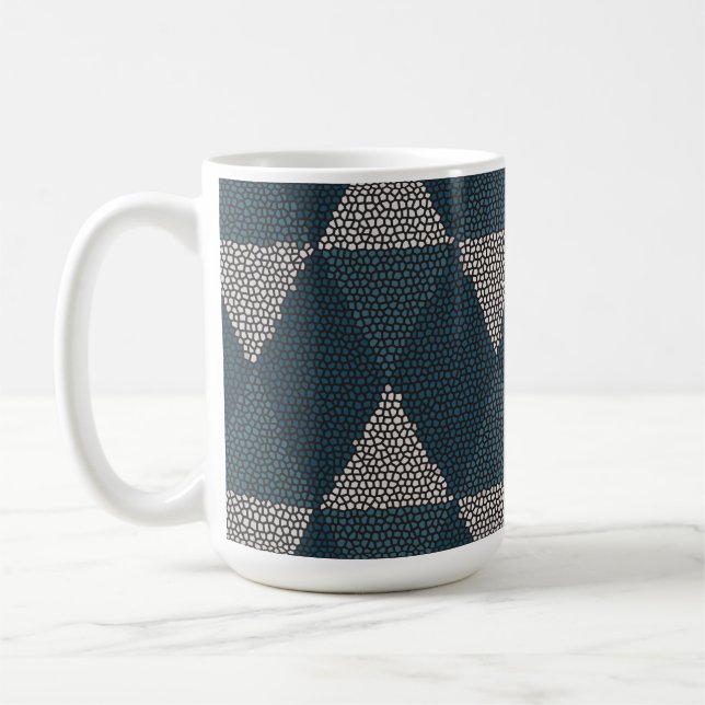 Stained Glass Blue Diamond Kaffeetasse (Links)