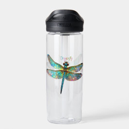 Stained Glass Colorful Dragonfly Trinkflasche
