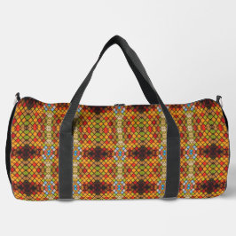 Stained Glass Diamond Pattern Duffle Bag