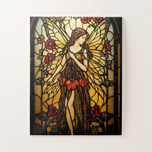 Stained glass fairy puzzle (Vertikal)