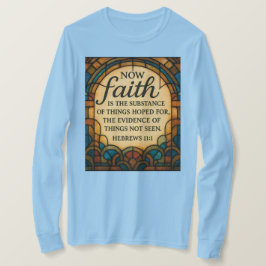 Stained Glass Faith Quote T-Shirt