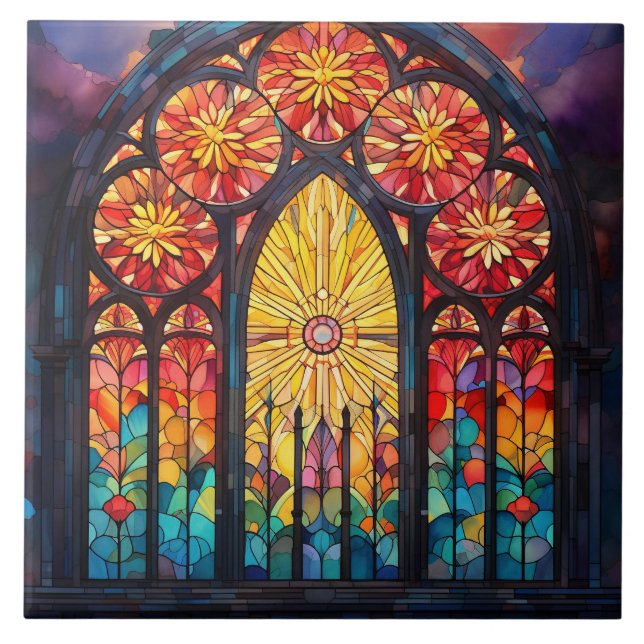 Stained Glass  Fliese (Vorderseite)