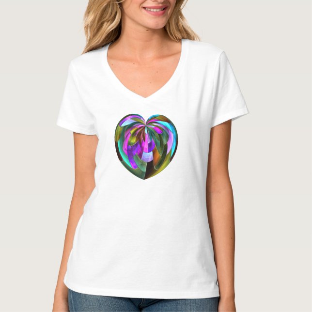 Stained Glass Heart Tshirt (Vorderseite)