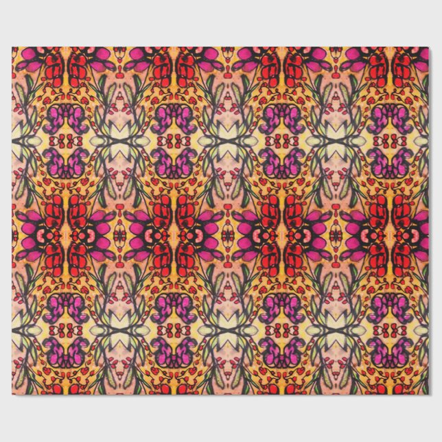 Stained Glass-Like  Geschenkpapier (Flach)