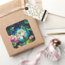Stained Glass Little Fairy With Dragonfly