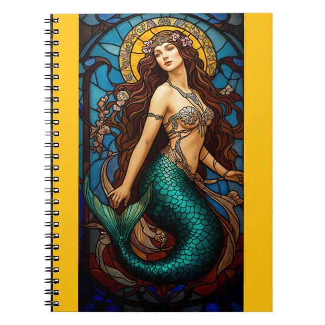 Stained glass mermaid notizblock (Vorderseite)