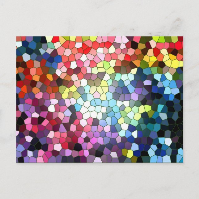 Stained Glass Postcard Postkarte (Vorderseite)