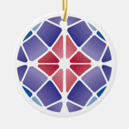 Stained Glass (Radial - Daylight) Keramik Ornament