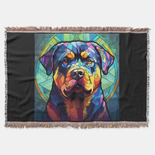 Stained Glass Rottweiler  Decke (Vorderseite)