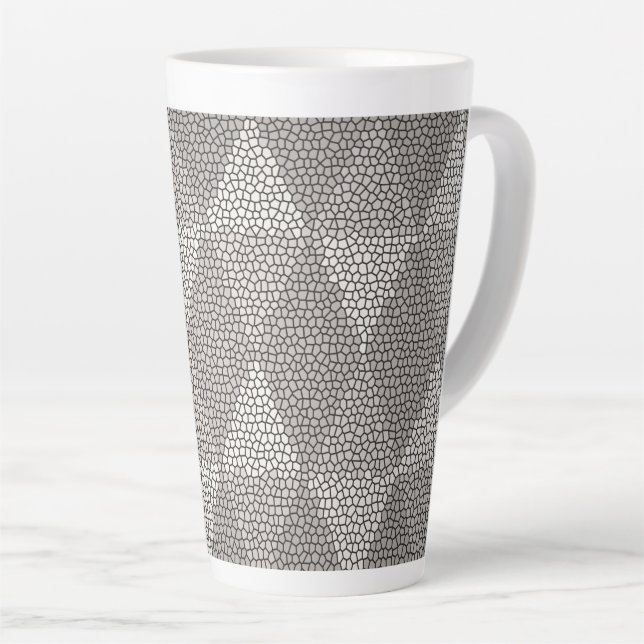 Stained Glass Silver Diamond Pattern Milchtasse (Rechte Ecke)