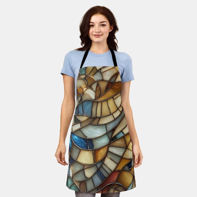 Stained Glass Waves Schürze (Getragen)