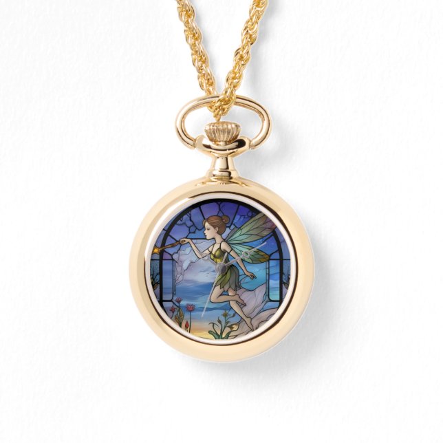 Stainglass Fairy Armbanduhr (Vorderseite)