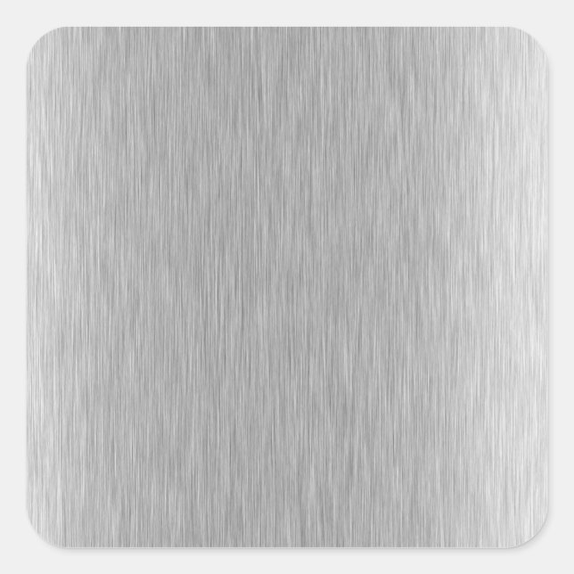 Stainless Steel texturiert Quadratischer Aufkleber (Vorderseite)