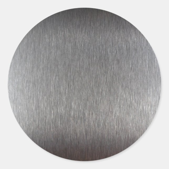 StainlessSteel.JPG Runder Aufkleber (Vorderseite)
