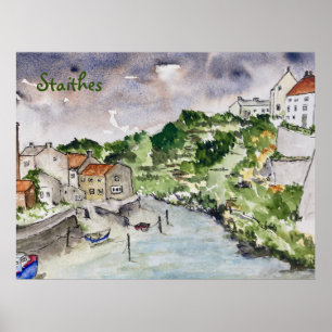 Staithes Beck Whitby Poster