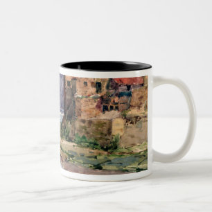 Staithes, c.1897-1918 zweifarbige tasse