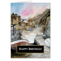 Staithes North Yorkshire England Aquarcolor