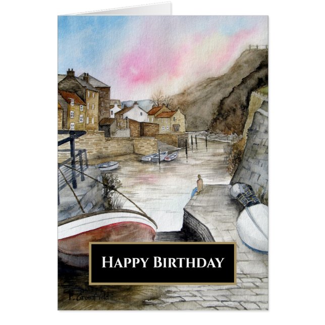 Staithes North Yorkshire England Aquarcolor (Devant)