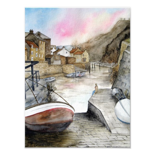 Staithes North Yorkshire England Fotodruck (Vorne)