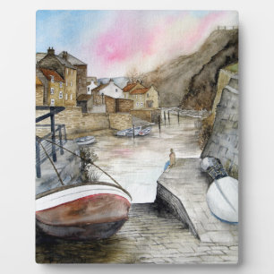 Staithes, North Yorkshire, England Fotoplatte