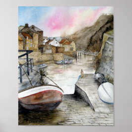 Staithes, North Yorkshire, England Poster