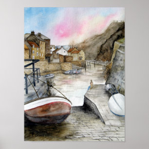 Staithes, North Yorkshire, England Poster