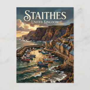 Staithes Vereinigtes Königreich Postkarte