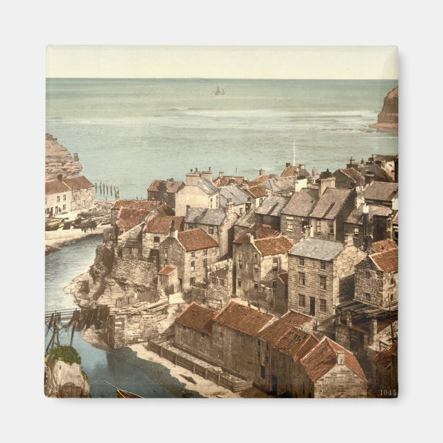 Staithes, Yorkshire, England Magnet (Vorne)