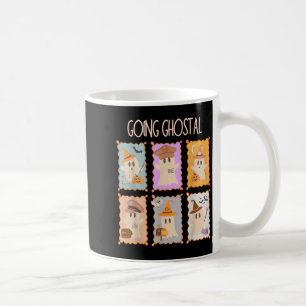 Stal Service Briefmarke Ghost Halloween Mail Lady Kaffeetasse