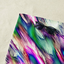 Stalagmite oder Gestein mit blassroten Farben Strandtuch