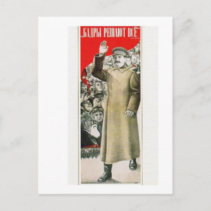 Stalin der Führungsperson Postkarte