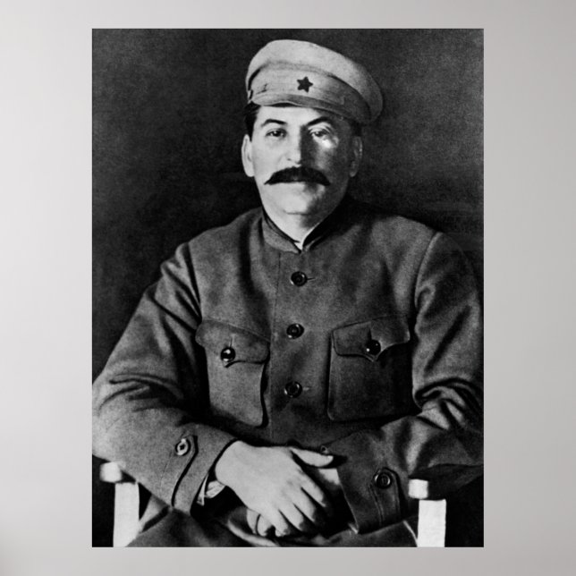 Stalin photo portrait poster (Vorne)