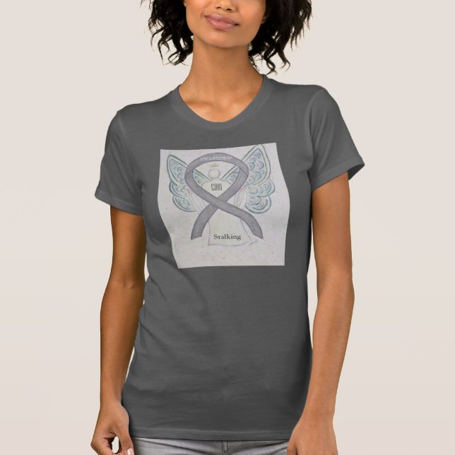 Staling Silver Awareness Ribbon Angel Shirt (Vorderseite)