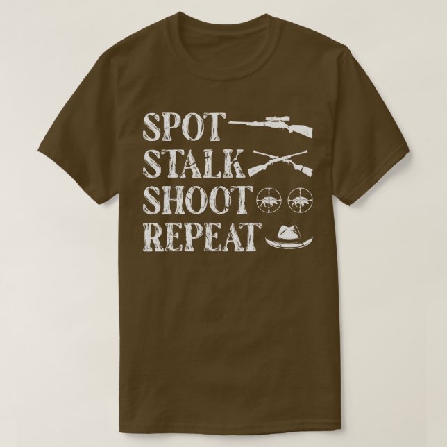 Stalk Boar Hunter Hog Junting T-Shirt (Design vorne)