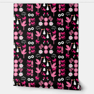 Stalk Delivery Twin Baby Room Tapete